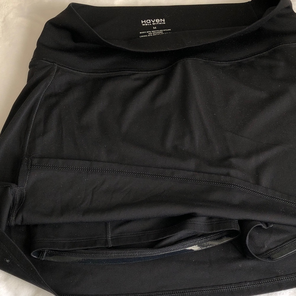 Haven Well Within Black Active Skort with Built-In Liner